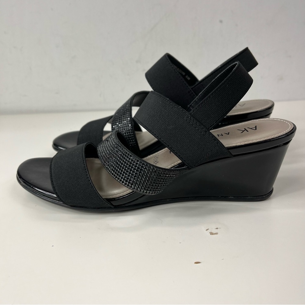 Anne Klein iflex Black Women's Sandals Size 8